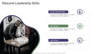 Resume Leadership Skills In Powerpoint And Google Slides Cpb