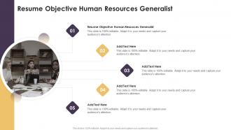 Resume Objective Human Resources Generalist In Powerpoint And Google Slides Cpb