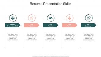 Resume Presentation Skills In Powerpoint And Google Slides Cpb