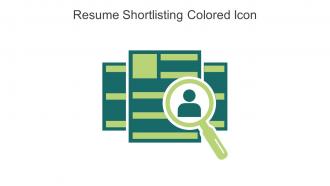 Resume Shortlisting Colored Icon In Powerpoint Pptx Png And Editable Eps Format