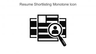 Resume Shortlisting Monotone Icon In Powerpoint Pptx Png And Editable Eps Format