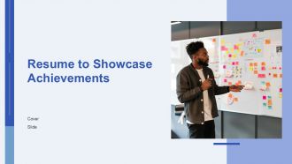 Resume To Showcase Achievements PPT Slides AT