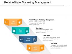 Retail affiliate marketing management ppt powerpoint presentation layouts smartart cpb