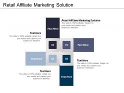 Retail affiliate marketing solution ppt powerpoint presentation ideas slideshow cpb