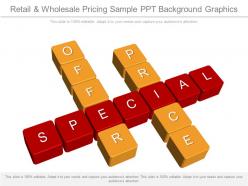 Retail and wholesale pricing sample ppt background graphics