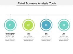 Retail business analysis tools ppt powerpoint presentation information cpb