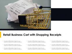 Retail Business Cart With Shopping Receipts