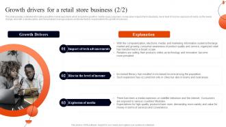 Retail Business Plan Growth Drivers Shaping The Retail Store Business BP SS Aesthatic Best