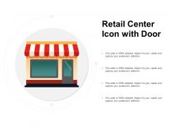 Retail Center Icon With Door