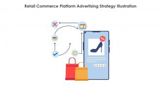 Retail Commerce Platform Advertising Strategy Illustration