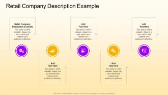 Retail Company Description Example In Powerpoint And Google Slides Cpb