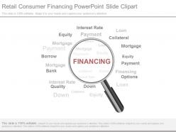 Retail Consumer Financing Powerpoint Slide Clipart