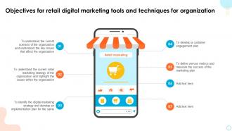 Retail Digital Marketing Tools Objectives For Retail Digital Marketing Tools And Techniques