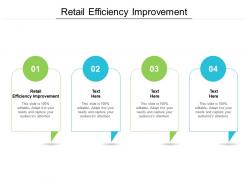 Retail efficiency improvement ppt powerpoint portfolio microsoft cpb