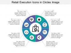 Retail execution icons in circles image