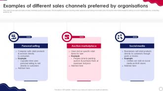Retail Expansion Strategies To Grow Examples Of Different Sales Channels Preferred By Organisations