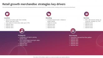 Retail Growth Merchandise Strategies Key Drivers