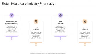 Retail Healthcare Industry Pharmacy In Powerpoint And Google Slides Cpb
