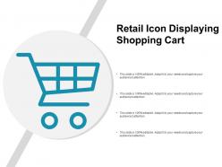 Retail icon displaying shopping cart
