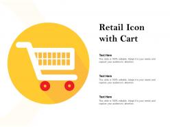 Retail icon with cart