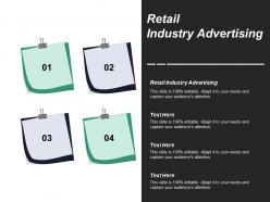 Retail industry advertising ppt powerpoint presentation inspiration gallery cpb