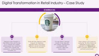 Retail Industry Digital Transformation Case Study Training Ppt