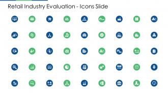 Retail industry evaluation icons slide ppt file ideas