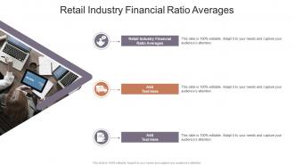 Retail Industry Financial Ratio Averages In Powerpoint And Google Slides Cpb