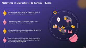 Retail Industry In The Metaverse Training Ppt