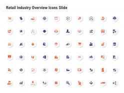 Retail Industry Overview Icons Slide Ppt Summary