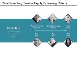 Retail inventory service equity screening criteria retailer category price optimization cpb