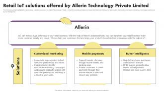 Retail Iot Solutions Offered By Allerin Technology The Future Of Retail With Iot