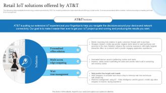 Retail IoT Solutions Offered By AT And T Retail Transformation Through IoT