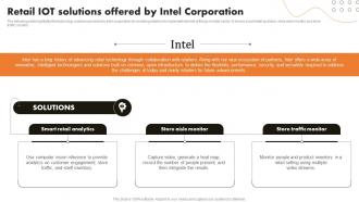 Retail IoT Solutions Offered By Intel Corporation IoT Retail Market Analysis And Implementation