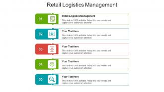 Retail logistics management ppt powerpoint presentation gallery guide cpb