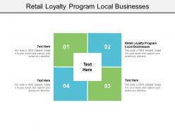 Retail loyalty program local businesses ppt powerpoint presentation styles sample cpb