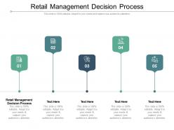 Retail management decision process ppt powerpoint presentation pictures tips cpb