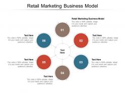 Retail marketing business model ppt powerpoint presentation model show cpb