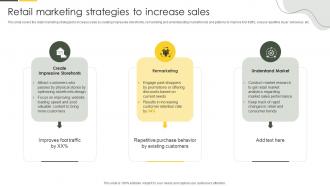 Retail Marketing Strategies To Increase Sales Approaches To Merchandise Planning