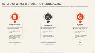 Retail Marketing Strategies To Increase Sales Implement Merchandise Improve Sales