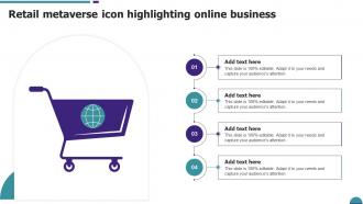 Retail Metaverse Icon Highlighting Online Business
