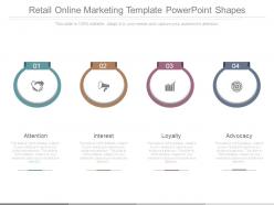 Retail online marketing template powerpoint shapes