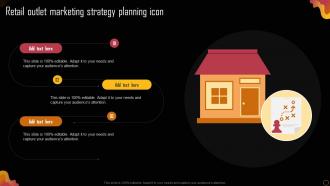 Retail Outlet Marketing Strategy Planning Icon