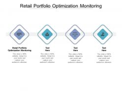 Retail portfolio optimization monitoring ppt powerpoint presentation pictures show cpb