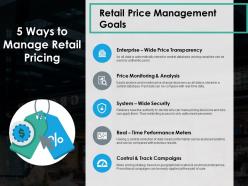 Retail price management goals ppt professional background image