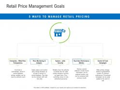 Retail price management goals retail industry assessment ppt designs