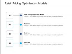 Retail pricing optimization models ppt powerpoint presentation ideas images cpb