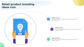 Retail Product Branding Ideas Icon
