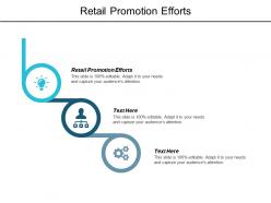 Retail promotion efforts ppt powerpoint presentation layouts template cpb