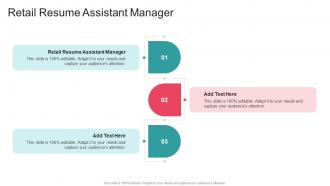 Retail Resume Assistant Manager In Powerpoint And Google Slides Cpb